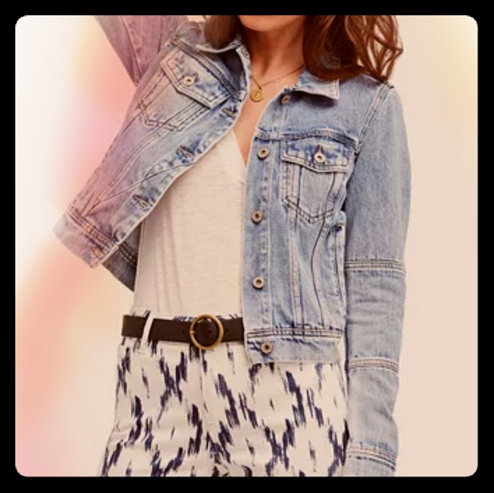Free people Rumors Denim Jacket NWOT medium